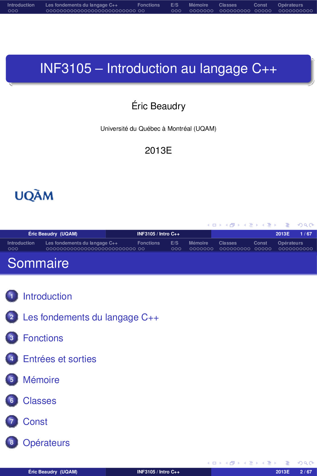 Aperçu : Introduction au langage C++
