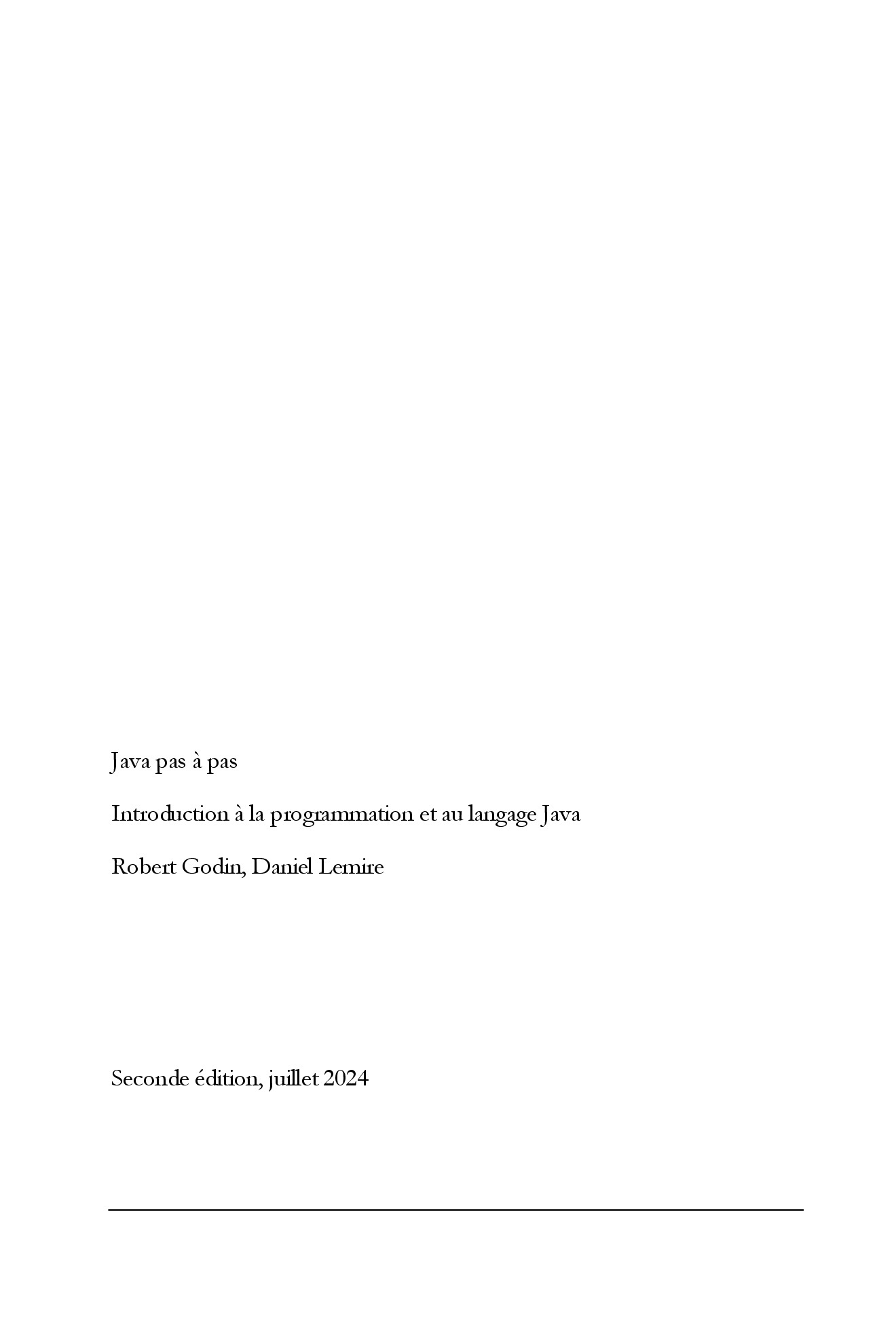 Aperçu : Java Pas à Pas : Introduction à la Programmation