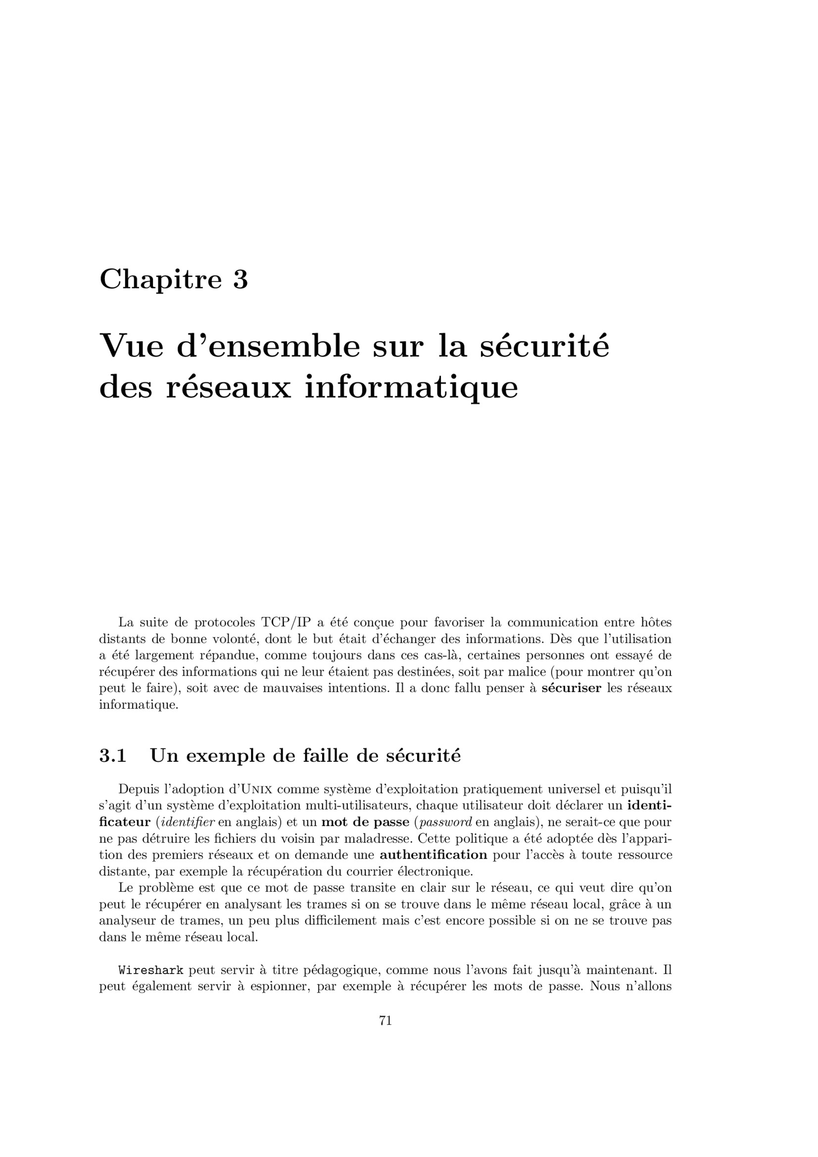 Aperçu : La sécurité des réseaux informatique
