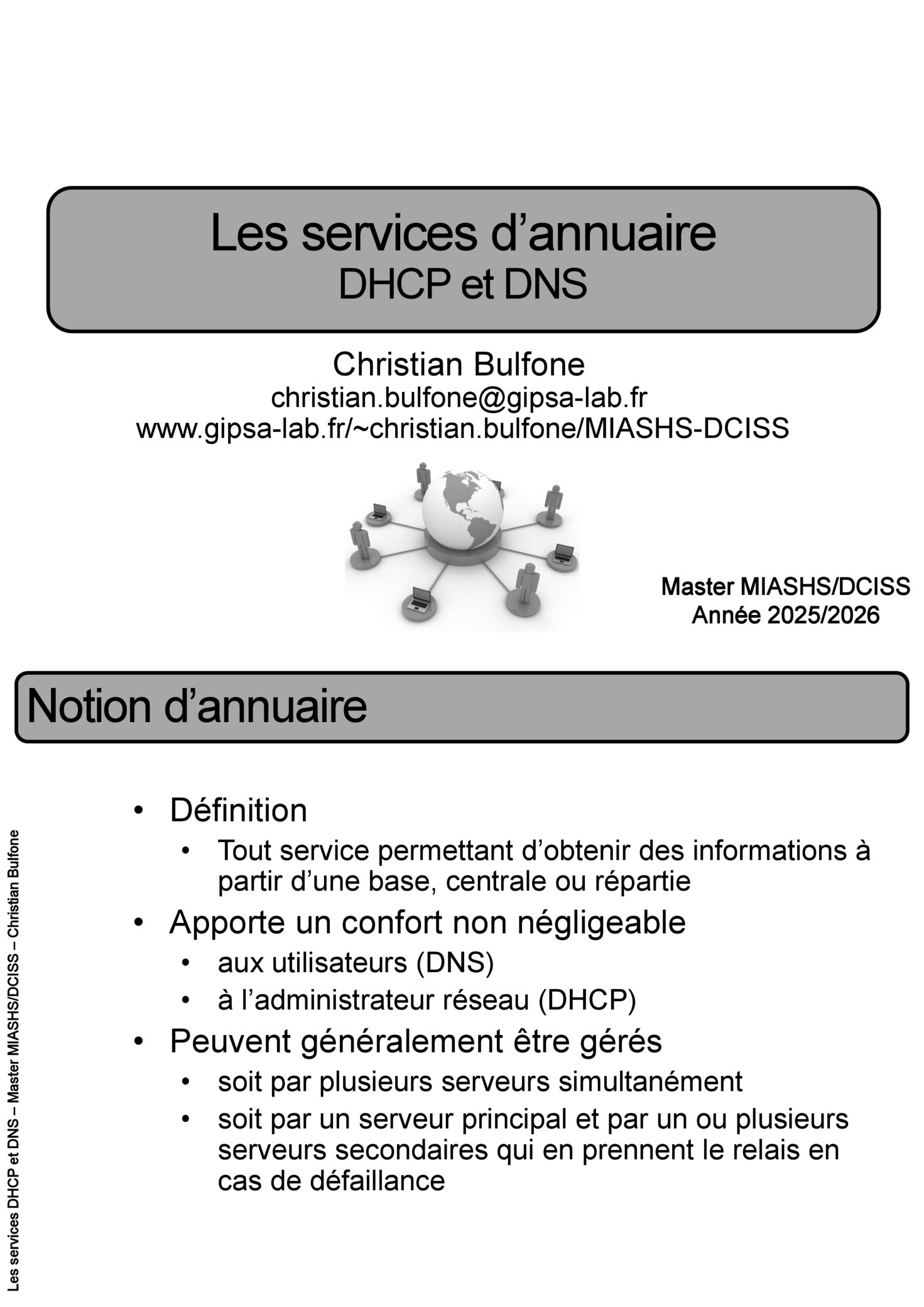 Aperçu : Les services d’annuaire DHCP et DNS