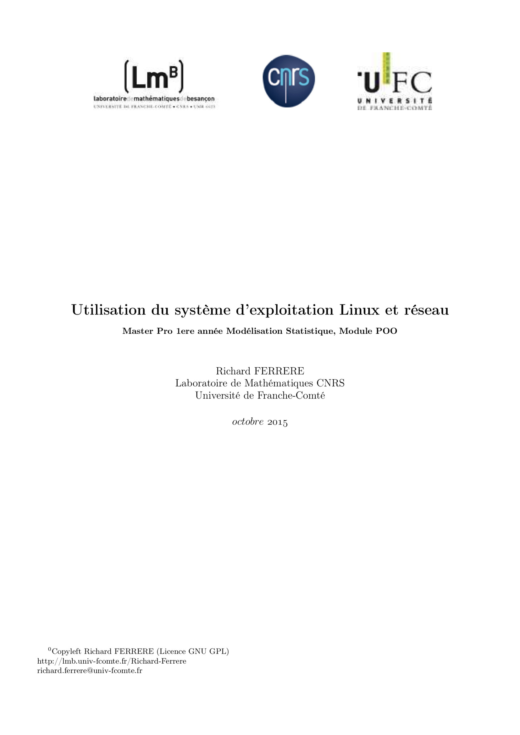 Aperçu : Utilisation du système d’exploitation Linux et réseau