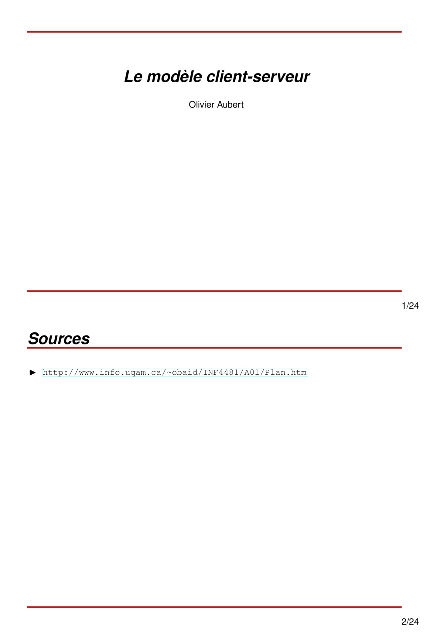 Aperçu : Le modèle client-serveur