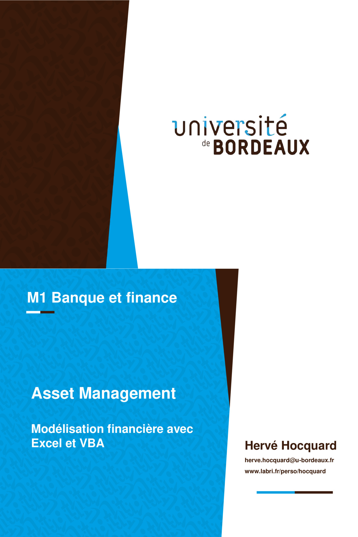 Aperçu : Modélisation financière avec Excel et VBA