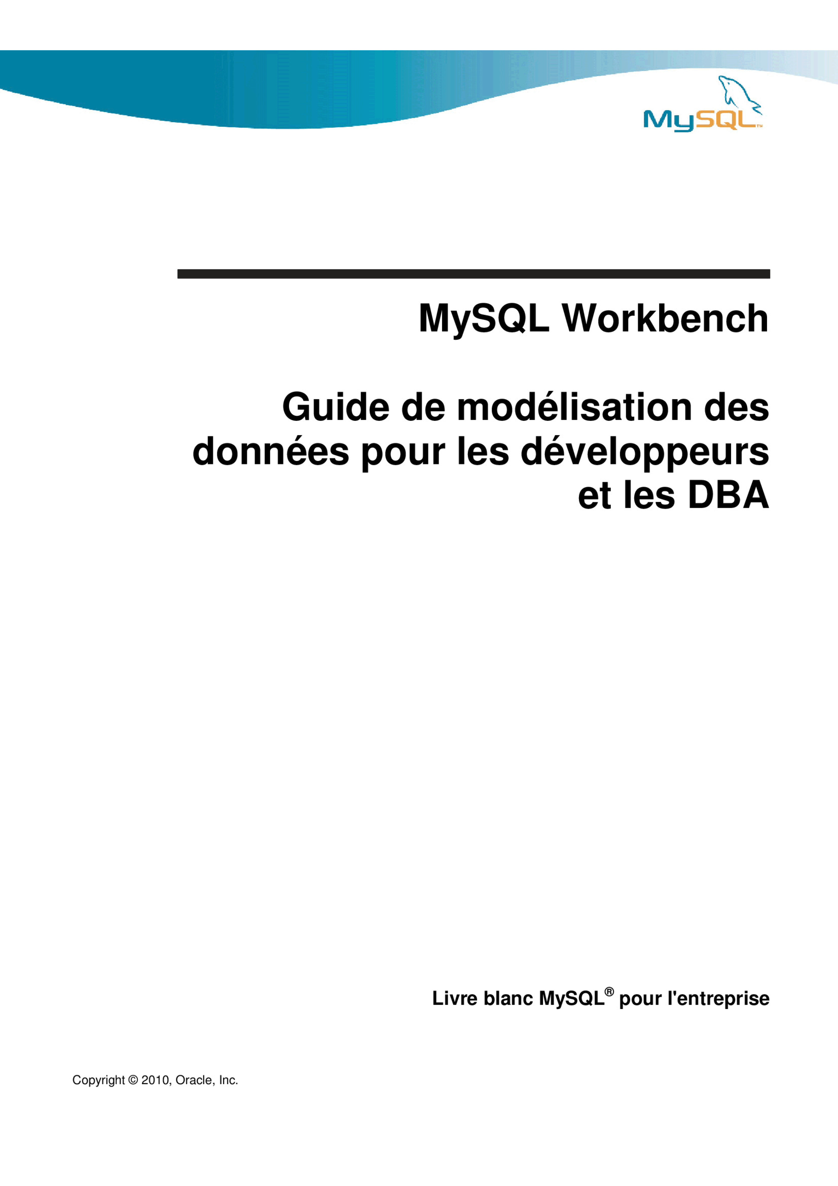Aperçu : MySQL Workbench