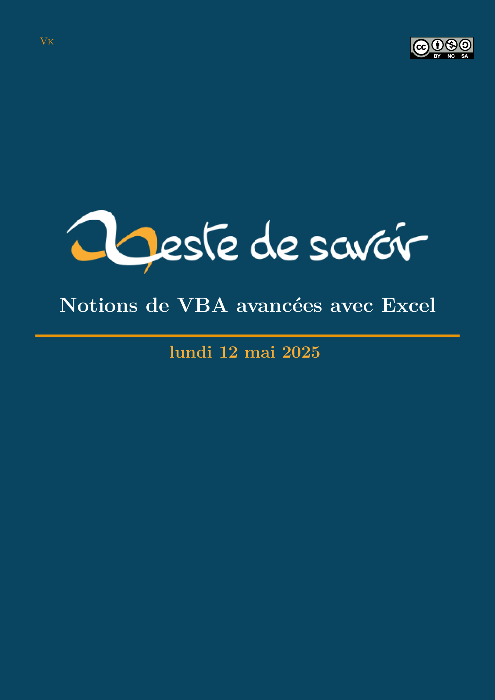 Aperçu : Notions de VBA avancées avec Excel