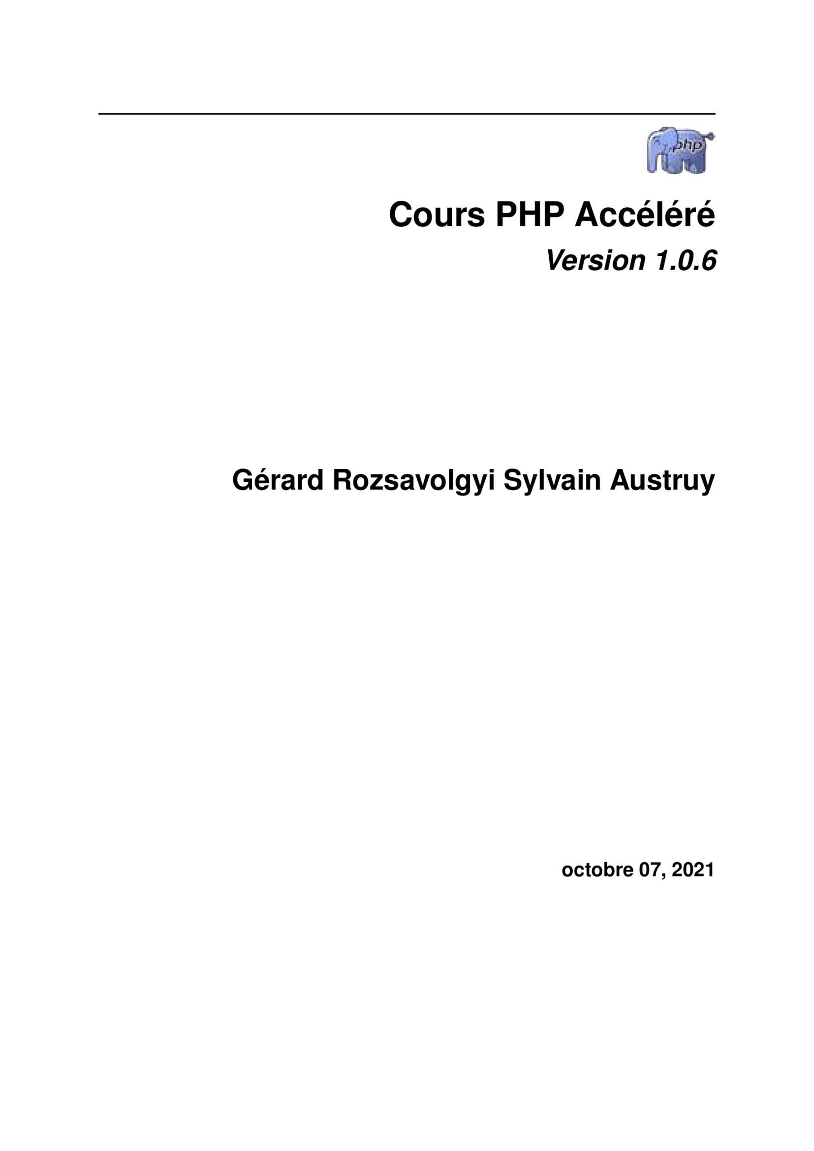 Aperçu : PHP Accéléré