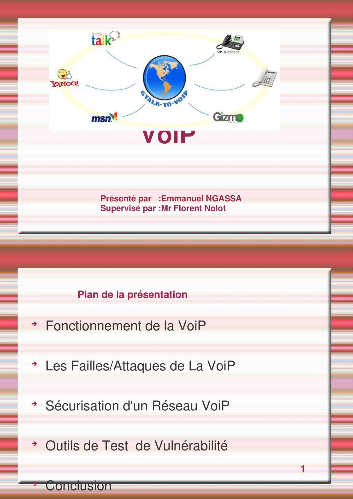 Aperçu : Présentation réseaux Voip
