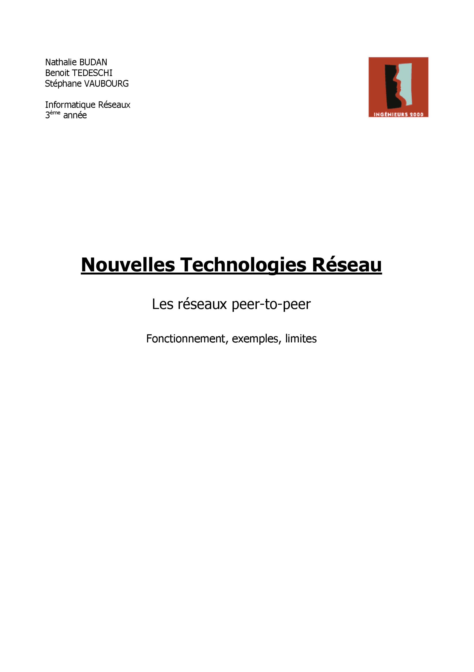 Aperçu : Les réseaux peer-to-peer