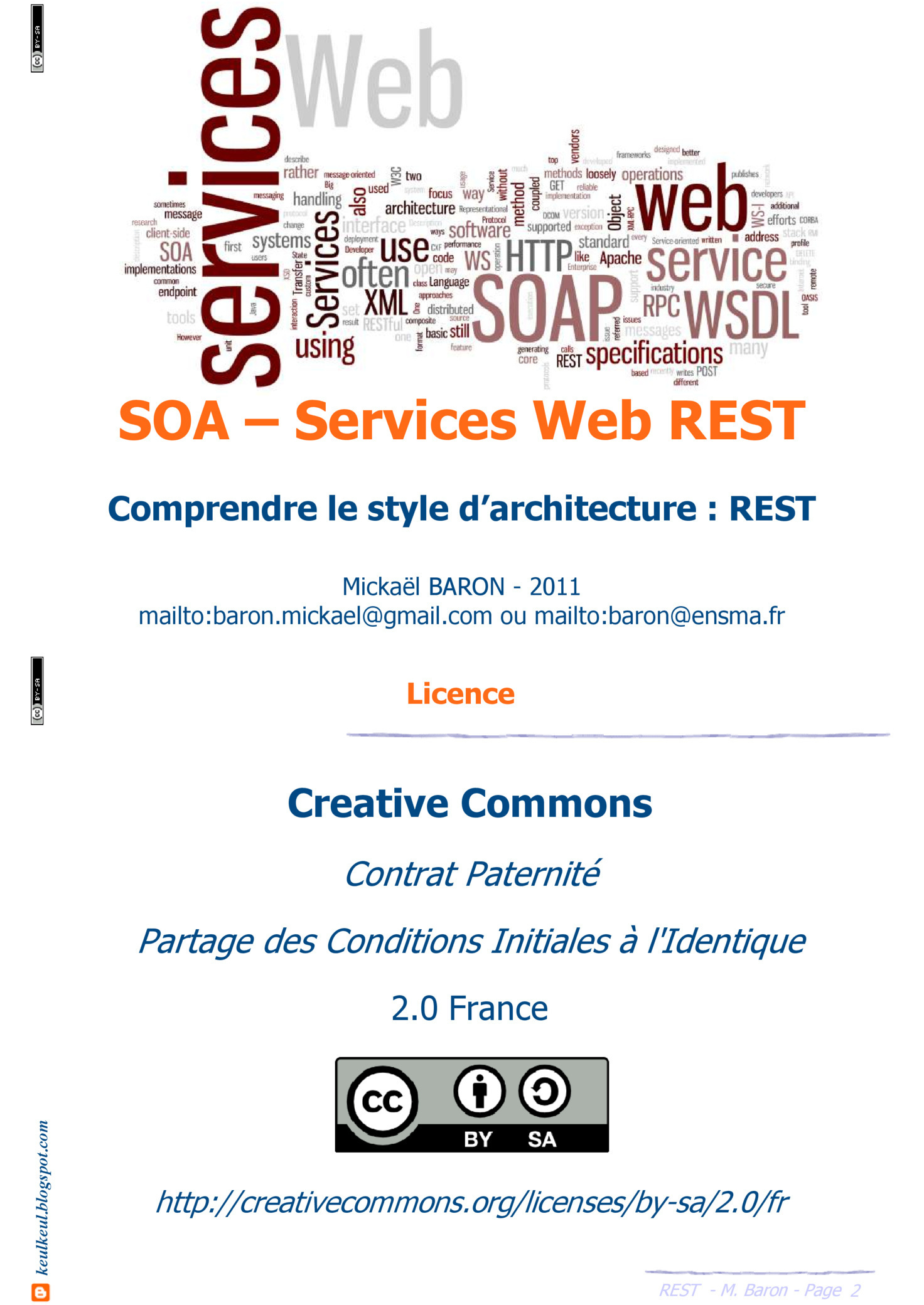 Aperçu du cours Cours SOA - Services Web REST - PDF Gratuit