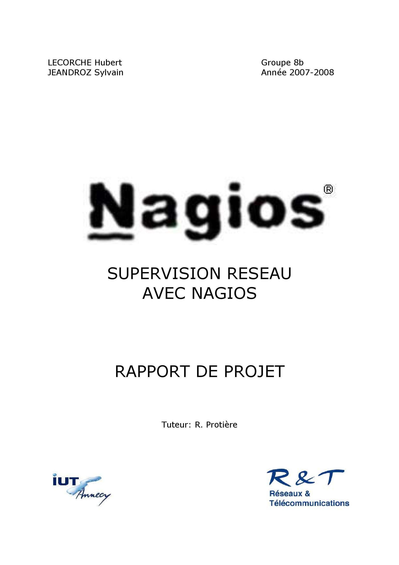 Aperçu : Supervision réseau avec NAGIOS