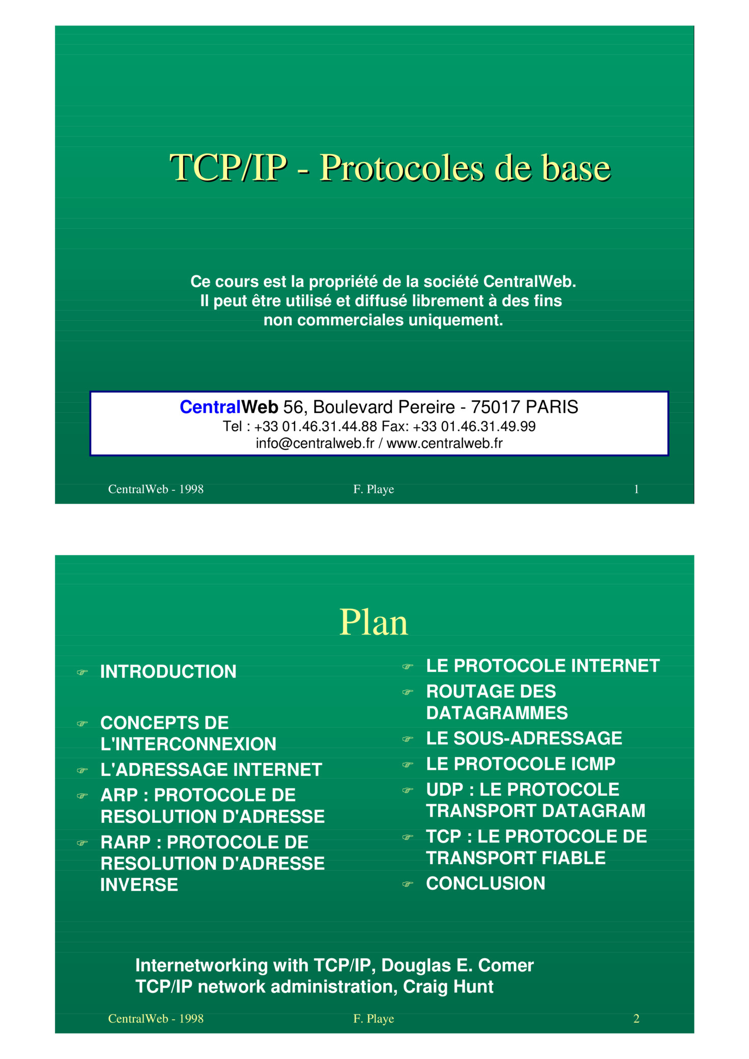 Aperçu : TCP/IP - Protocoles de base