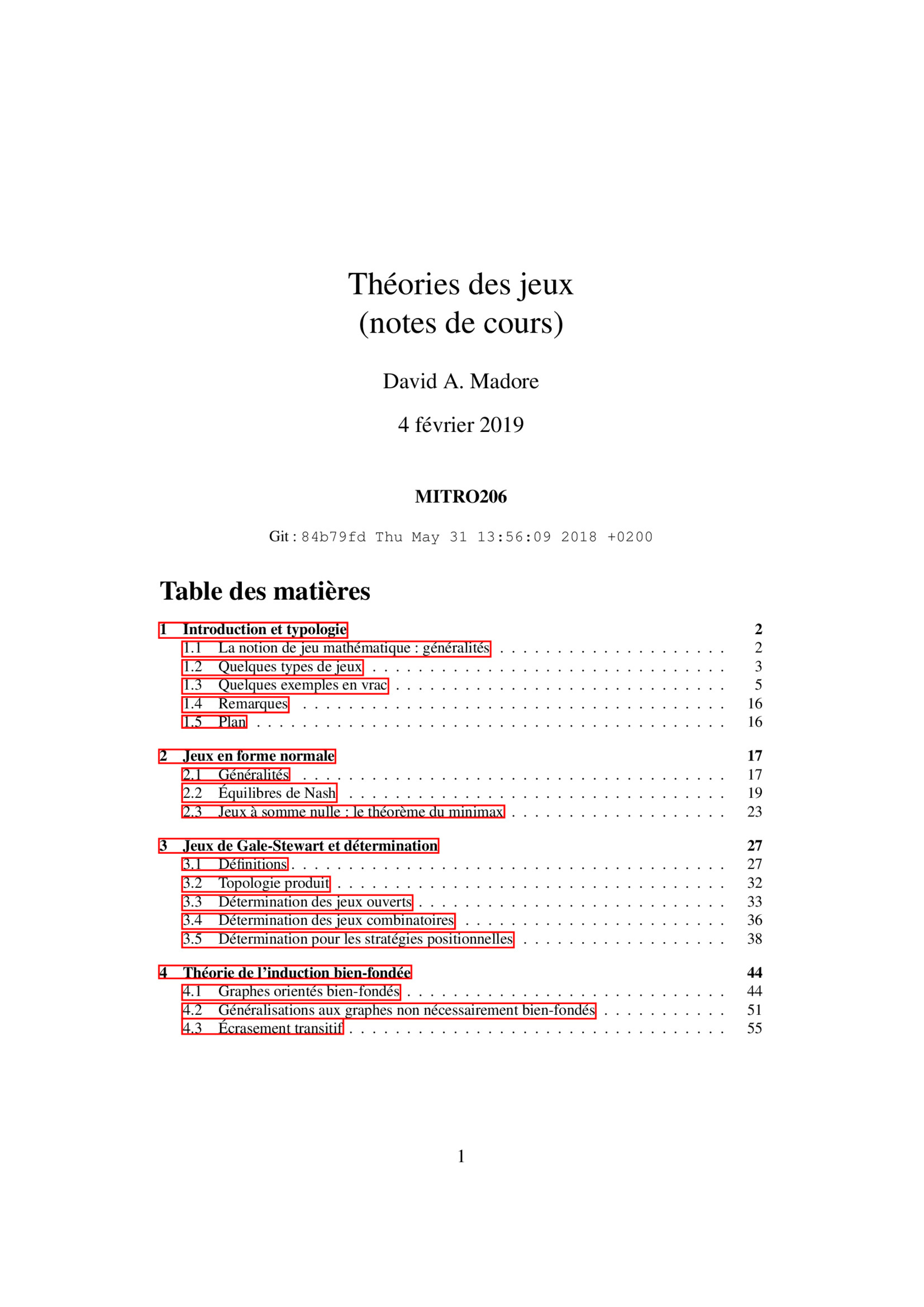 Aperçu : Théories des jeux