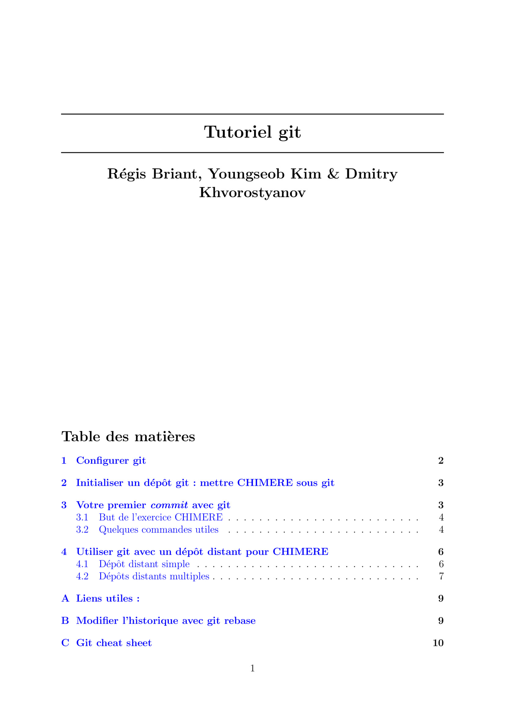 Aperçu : Tutoriel git