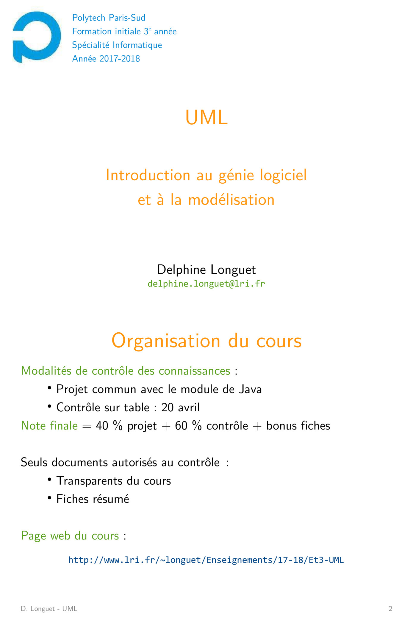 Aperçu : UML: Introduction au génie logiciel et à la modélisation
