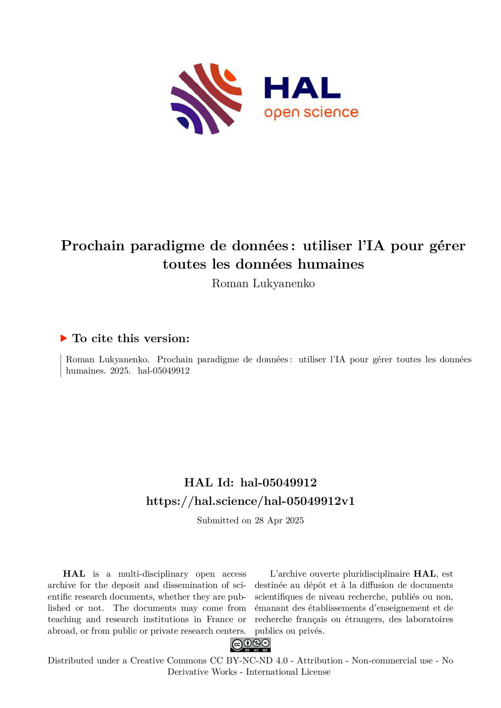 Aperçu : Utiliser l’IA Pour Gérer Toutes les Données Humaines