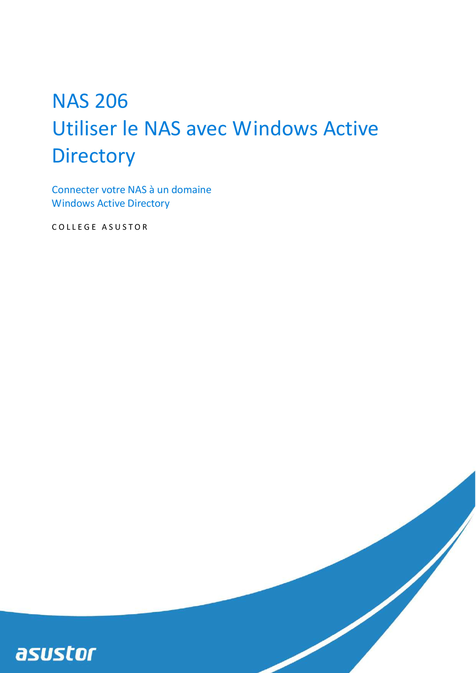 Aperçu : Utiliser le NAS avec Windows Active Directory